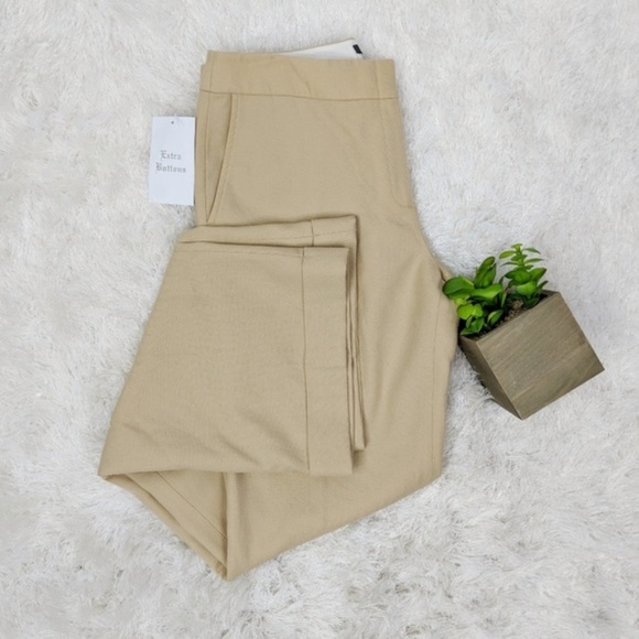 J. Crew Pants - 🌟J.CREW tan wool cuffed trouser wide leg tall 887